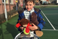 Boris plays tennis